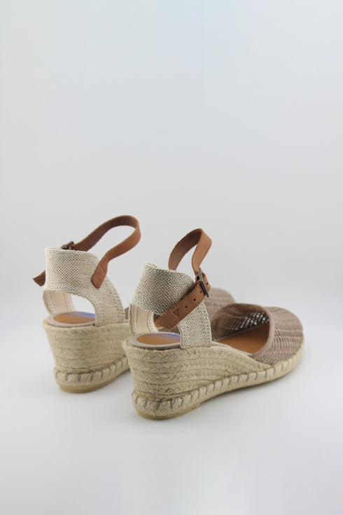 Verbenas Suede Espadrille Wedge Sandals